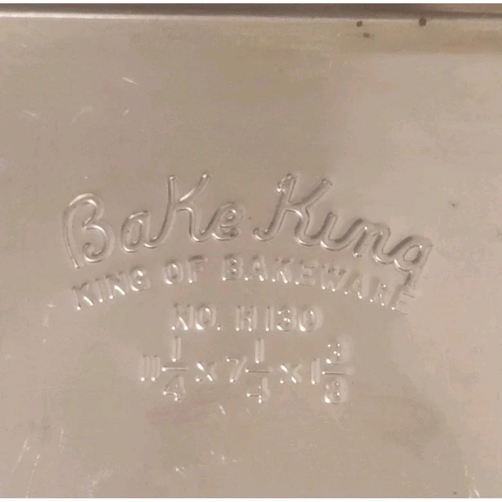 Vtg. Bake King Aluminum Rectangular Cake Pan No. 130 11